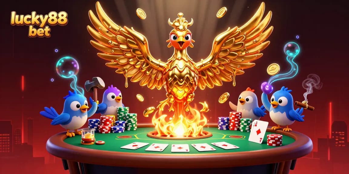 Experience thrilling gameplay with lucky88 bet as the golden phoenix and poker elements come alive.
