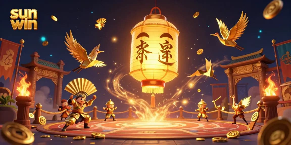 Engage with the sun win spirit as it illuminates the night market casino filled with gold coins and lucky symbols.