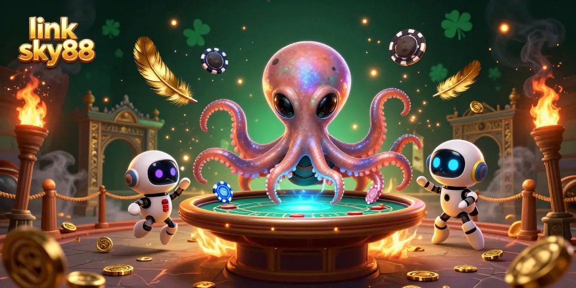 Engage with link sky88 to explore thrilling alien casino scenes filled with dynamic gambling action.