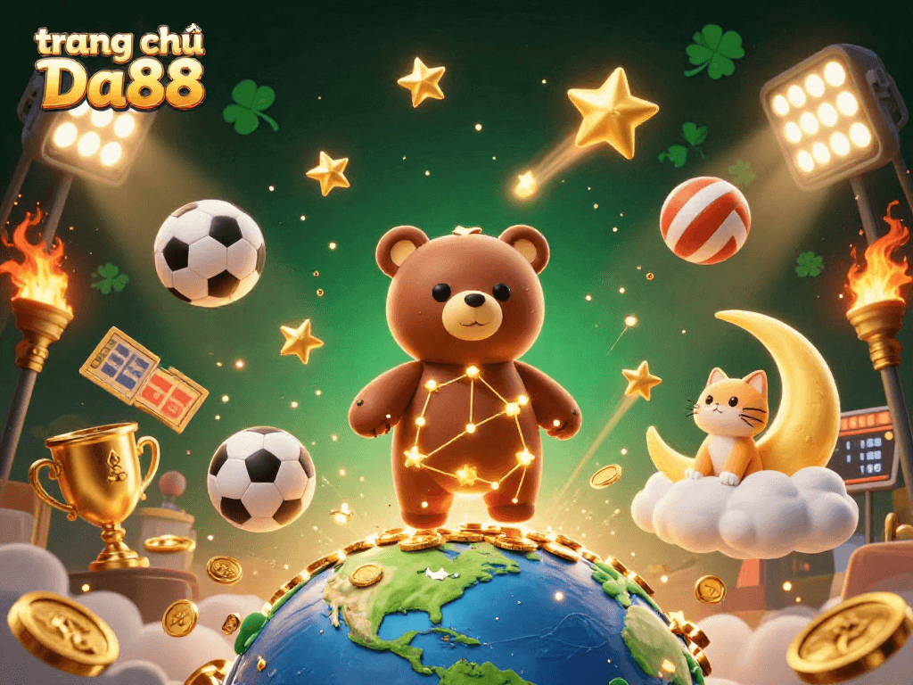 Experience engaging gaming action at trang chủ Da88 with dynamic characters and vibrant casino elements.