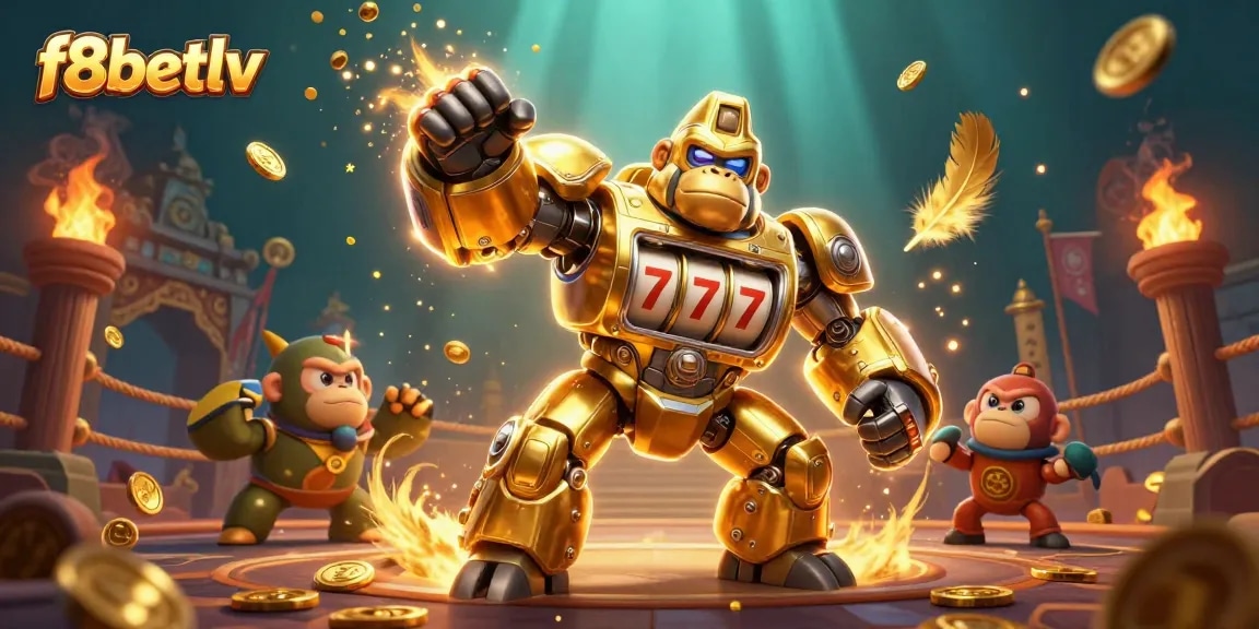 Engage in thrilling gameplay at f8betlv with a monumental slot machine gorilla mech!