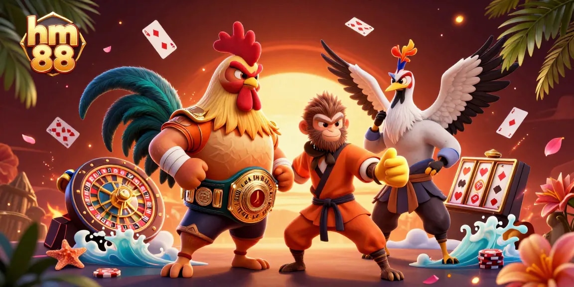 Experience thrilling gaming with hm 88 featuring colorful characters and exciting casino elements.