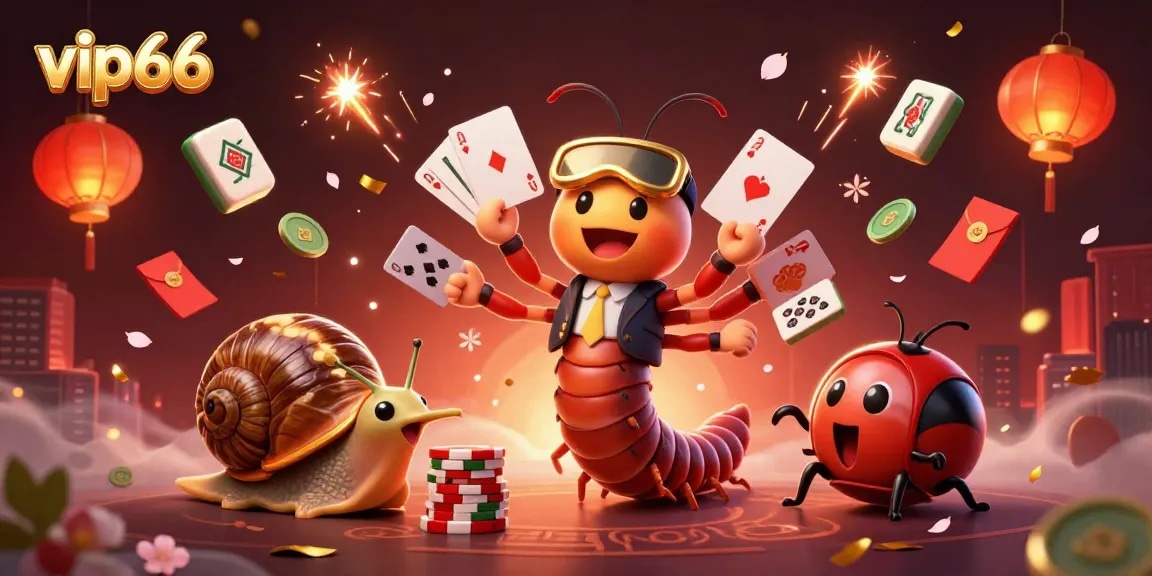 Engage with VIP66's thrilling gaming experience featuring a lively casino scene.