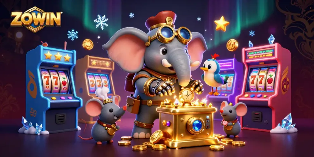 ZOWIN offers a vibrant gambling experience with steampunk characters and thrilling slot machines.