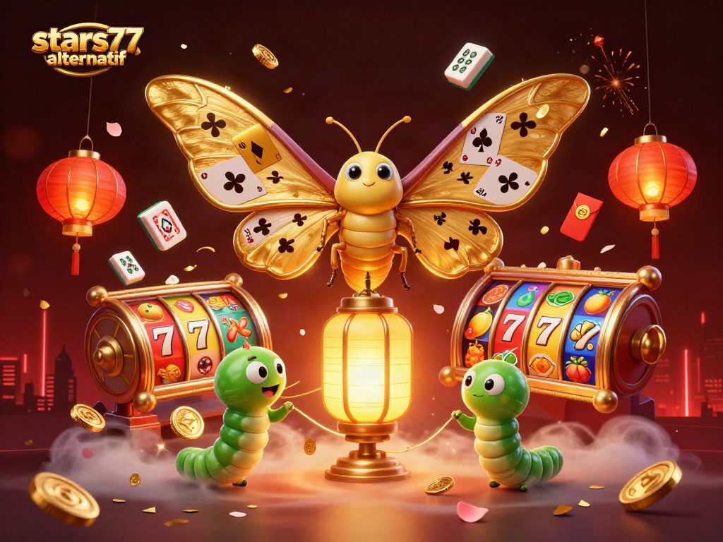 Memainkan slot di stars77 alternatif dengan simbol keberuntungan dan suasana yang menakjubkan