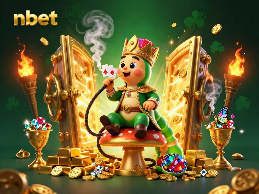 Experience thrilling casino action at nbet with vibrant 3D characters and elements in a captivating cartoon scene.