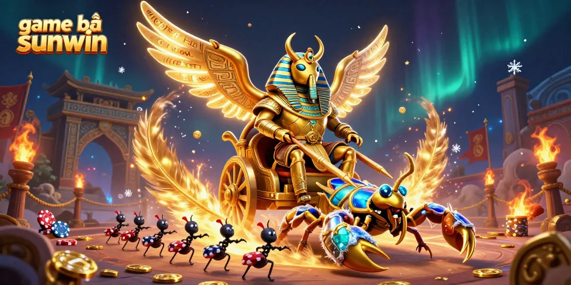 Engage in thrilling gameplay with game bài sunwin amidst a vibrant, detailed casino scene.