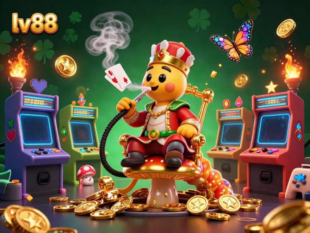 Experience the vibrant casino world with lv88, featuring playful characters and hardcore gaming elements.
