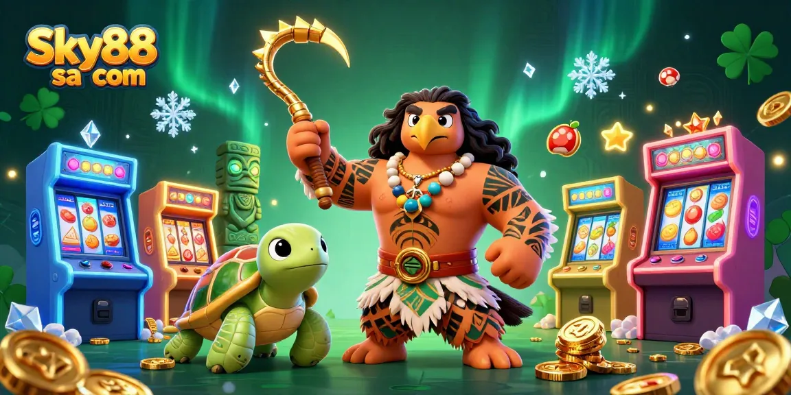 Experience thrilling gaming with Sky88 sa com in a vibrant casino scene filled with action.